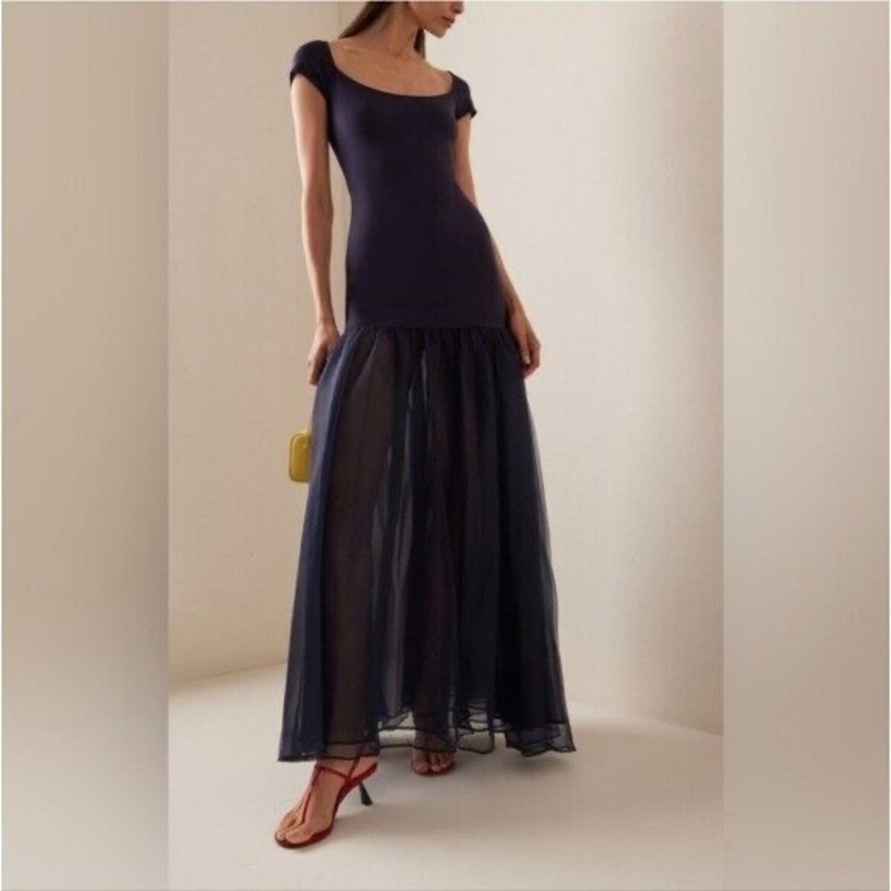 Staud Joseph Drop Waist Dress / maxi wedding guest dress / NWOT